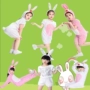 Trang phục cho trẻ em ngày Bunny Trang phục hoạt hình cho trẻ em Quần áo hoạt hình Thỏ trắng Trang phục biểu diễn động vật nhỏ mặc - Trang phục quần áo bé trai