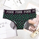 Châu Âu và Mỹ Đồ lót màu hồng của phụ nữ cotton thấp eo tam giác quần short cotton hip gợi cảm dễ thương đồ lót thể thao giản dị quan lot khe Vòng eo thấp