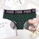 Châu Âu và Mỹ Đồ lót màu hồng của phụ nữ cotton thấp eo tam giác quần short cotton hip gợi cảm dễ thương đồ lót thể thao giản dị