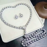 Аксессуар, цирконий, ожерелье из жемчуга, золото 24 карат, микроинкрустация