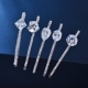 Bark cỏ Hàn Quốc phong cách phụ kiện tóc bên clip rhinestone từ clip nữ tốt clip tóc tiara kẹp tóc kẹp tóc trang sức - Phụ kiện tóc dây buộc tóc hàn quốc Phụ kiện tóc