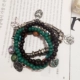 Hàn Quốc trực tiếp vận chuyển tòa án phong cách quốc gia retro khí chất boho kỳ nghỉ bãi biển vòng đeo tay vòng đeo tay trang sức nữ vòng tay bạc nữ Vòng đeo tay Cuff