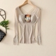 Cơ thể ma thuật Ren thêu lưới tay áo ngực Pad trở lại ren V-cổ dài tay áo nhựa Áo lót nữ áo lót Corset