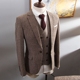 Bộ đồ vest nam công sở phù hợp với bộ đồ ba mảnh Slim phiên bản Hàn Quốc chuyên nghiệp của Anh gió nhỏ phù hợp với chú rể váy cưới quần tây Suit phù hợp