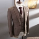 Bộ đồ vest nam công sở phù hợp với bộ đồ ba mảnh Slim phiên bản Hàn Quốc chuyên nghiệp của Anh gió nhỏ phù hợp với chú rể váy cưới