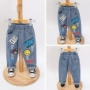 Mùa xuân 2018 bé trai mới phiên bản Hàn Quốc của quần jeans trẻ em quần âu bé gái quần bé nhỏ quần thủy triều quần áo trẻ em xuất khẩu