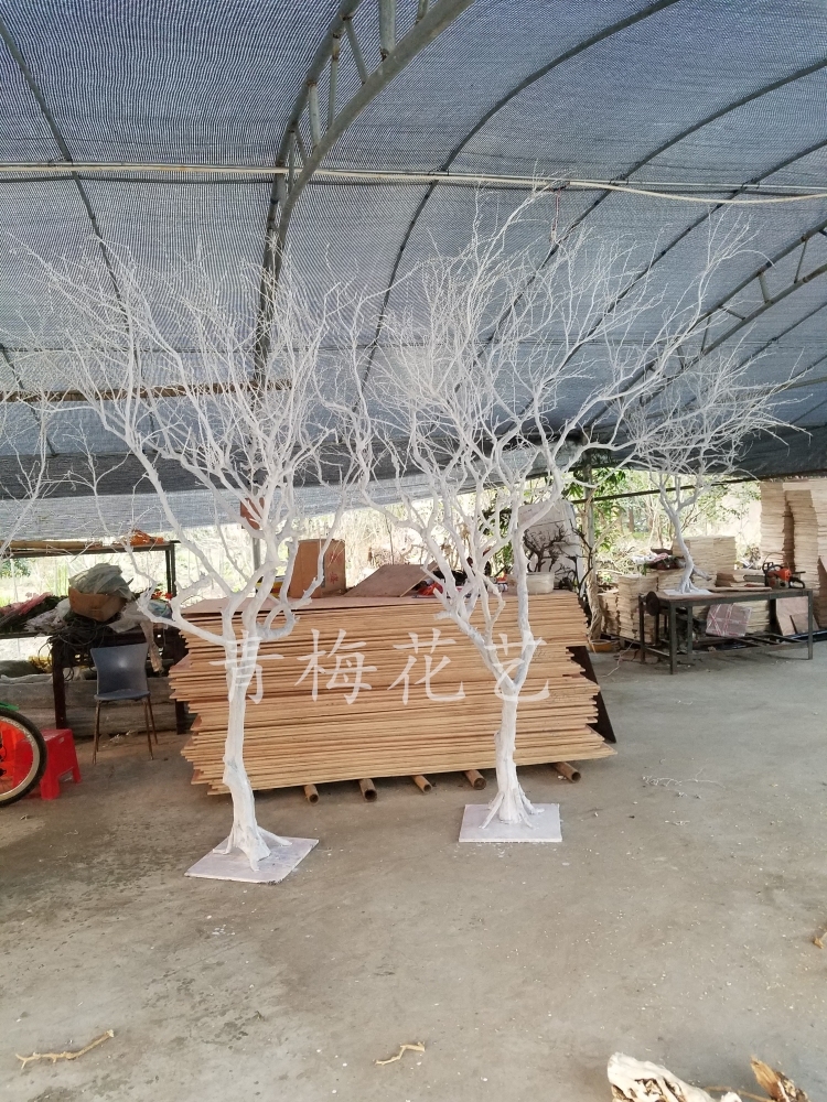 Natural original ecological modeling orange tree shopping mall placed hotel wedding branch decoration simulation tree White Tree Dry Branch
