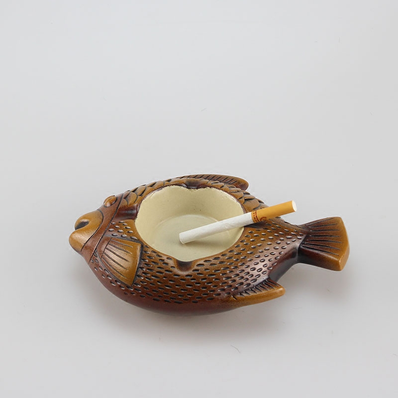 Big smile fish well receive a case of creative move ceramic ashtray key sitting room home decoration small place