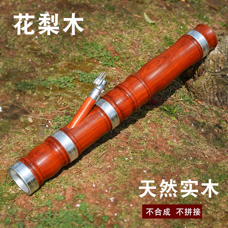 High-grade hookah solid wood Yunnan characteristics natural rosewood chimney large, medium and small size filter smoke carving straight