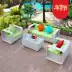 之 藤 YOUZHITENG sân ngoài trời mây ngoài trời sofa ban công sofa hiên 1 + 1 + 2 + - Nội thất siêu thị Nội thất siêu thị