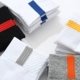 Vớ nam Cotton Cotton mùa thu và mùa đông Khử mùi mồ hôi thể thao Vớ bóng rổ Ấm dày Cotton trắng vớ 5 cặp