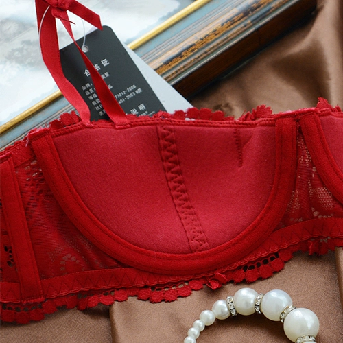 少女美屋 Кружевное тонкое сексуальное нижнее белье, комплект, черный летний бюстгалтер