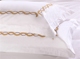Gối khách sạn cotton trắng gối khách sạn trắng thêu bông gối cá tính 60 vỏ gối gối ngủ văn phòng Gối trường hợp