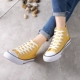 Mùa xuân mới chụp hình giày vải nữ sinh viên giày đế bằng cao cấp Phiên bản Hàn Quốc của đôi giày hoang dã