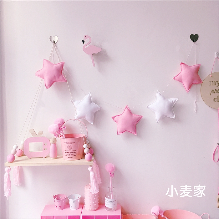 ins net red main podcast room arranged wall hanging accessories shelve girl hearts children's room wall decorations