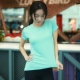 Thể thao không thường xuyên tay áo ngắn nữ mùa hè nhanh khô quần áo tập thể dục hàng đầu chạy lỏng một nửa tay áo đơn quần áo yoga