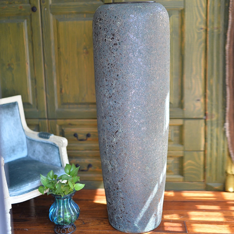 Restoring ancient ways of jingdezhen ceramic big vase landed dried flower arranging flowers manual coarse pottery archaize large sitting room place hotel