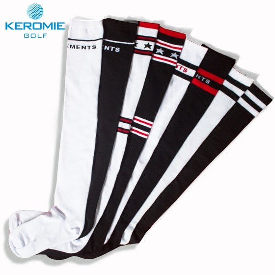 Golf socks over the knee, warm and breathable women's socks, casual long socks, high cotton socks, striped sports socks