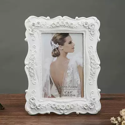 6 inch 7 inch 10 inch white European-style photo frame Wedding photography photo PVC acrylic table Korean photo frame photo frame