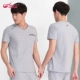 City Demei hè mới giản dị cổ chữ V cỡ lớn cotton mỏng thể thao ngoài trời phù hợp với áo thun nam tay ngắn - Thể thao sau