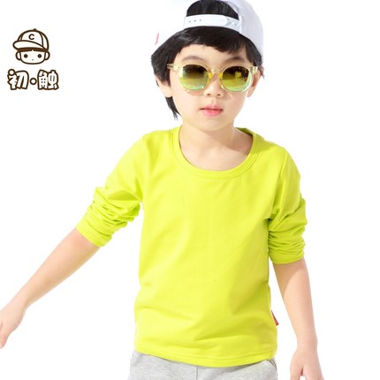 宝宝儿童卫衣女童男童圆领宽松套头卫衣2017春秋装新款韩版纯棉潮