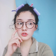 Ulzzang văn học Hàn Quốc retro nam và nữ hộp lớn Hu săn lĩnh vực bài hát với cận thị kính phẳng khung tròn