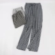 Sen kẻ sọc quần pyjama nam và nữ quần cotton mùa xuân và cotton cotton sọc đơn giản quần nhà điều hòa không khí quần mỏng không in baggy nam Quần tây