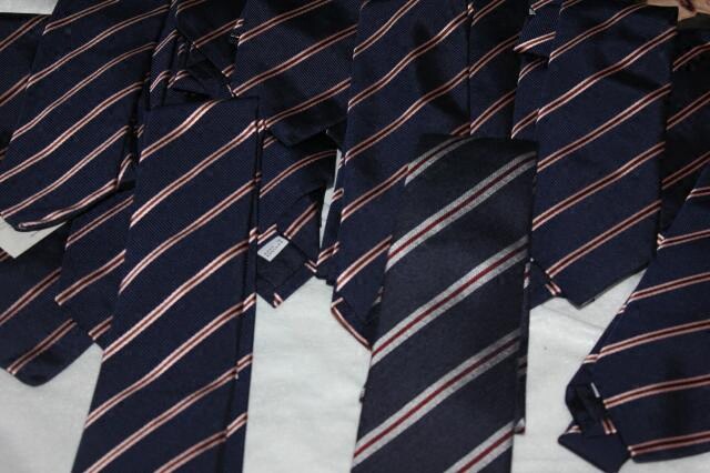 Kingsman the Golden Circle +Drake's 8.5cm Stripesd Silk Tie in Stock