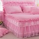 Korean version lace princess bed skirt bed cover single piece bed cover bed cover lace non-slip fitted sheet 1.8m mattress protector