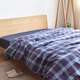 Nhật Bản đơn giản bông rửa flannel quilt bìa đơn mảnh Bắc Âu Anh kẻ sọc chăn bông - Quilt Covers chăn ga gối everon 2020 Quilt Covers