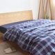 Nhật Bản đơn giản bông rửa flannel quilt bìa đơn mảnh Bắc Âu Anh kẻ sọc chăn bông - Quilt Covers chăn ga gối đệm màu hồng Quilt Covers