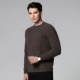 Como Boca mùa đông mới cashmere áo len nam vòng cổ cơ sở dày rắn màu áo len raglan tay áo len áo len nam thời trang Áo len Cashmere