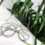 Lin Shanshan phiên bản tiếng Hàn của khung kim loại tròn retro gương phẳng văn học nam nữ thiết kế âm thanh nổi kính khung thủy triều kính nam