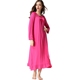 XL váy cotton dài ngủ nữ mùa xuân và mùa đông và tay áo dài chất béo MM Modal công chúa đồ ngủ nhà quần áo phụ nữ mang thai váy ấm áp cho mùa đông Đêm đầm