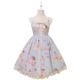 Alice cô gái ban đầu mới sơn dầu Lolita thiên thần xử lý nơ tie dây váy váy mùa đông váy đầm
