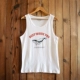 Mùa hè mới nhỏ cotton tươi giản dị vest nam bãi biển in áo thun không tay mùa hè