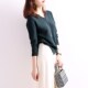 Belle House Temperament Loose Sweater Women's 2023 Spring and Autumn New Pullover V-neck Sweater Slit Bottoming Shirt