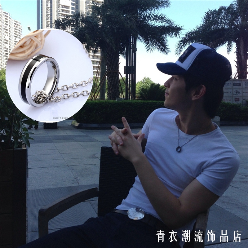 DL Same Ring Needle Black and White Class White and Hip Hop Personal Couple