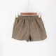 Quần short len ​​mới cho nữ mùa thu và mùa đông Một từ cỡ lớn mặc giản dị quần bốt thun thun rộng eo cao quần rộng chân thời trang nữ 2021 Quần short