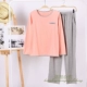 Mùa xuân và mùa thu Phụ nữ với áo ngực miễn phí áo ngực dài tay quần pyjama đai bông nữ BAR một mảnh phục vụ nhà đồ bộ dài tay mặc nhà Giống cái