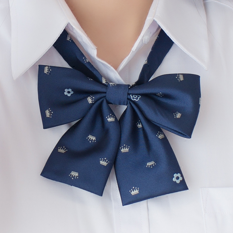 【梗豆物语】kyoukoJK制服手作皇冠柄领结 绀色 水色 赤色三色选