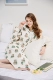 Peach mật ong dài áo ngủ nữ mùa hè gấu bông ve áo ngủ mùa xuân và mùa thu dài tay áo ngủ nữ cardigan đồ ngủ dịch vụ nhà váy ngủ gợi cảm Đêm đầm