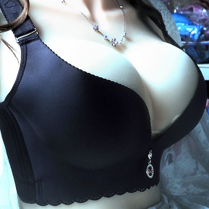 Plus Size Bra for Chubby Women, Push-Up, Seamless, No Underwire, Thin, Lift-Up, C Cup