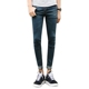 Teen Men Vintage Blue Slim Jeans Thin Pencil Stretch Quần 2018 Winter Mới shop đồ nam Cao bồi