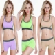 Hai mảnh không có vòng thép làm đẹp trở lại áo ngực thể thao yoga chạy liền mạch vest kiểu dáng lớn bộ đồ lót nữ