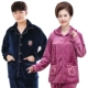 Đồ ngủ trung niên mùa thu và mùa đông san hô lông cừu nam và nữ mẹ flannel cặp vợ chồng dày dịch vụ nhà đồ bộ mặc nhà pijama Giống cái