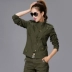 Freedom Rider Outdoor Army Fan Costume Double Row Zipper Thời trang Áo ngắn nữ ngụy trang 0761 - Những người đam mê quân sự hàng may mặc / sản phẩm quạt quân đội