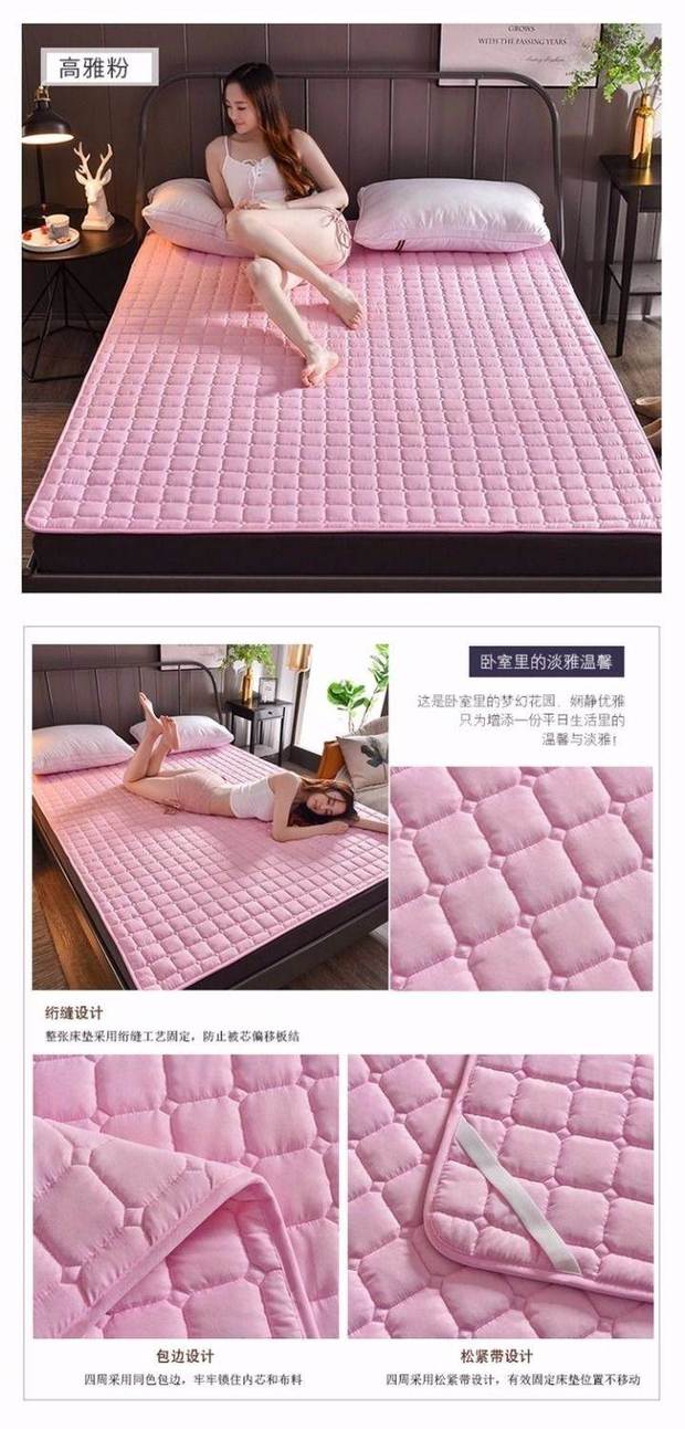 Bốn mùa máy phổ quát có thể giặt nệm giường pad chống trượt pad bảo vệ pad nhíp giường đơn sinh viên đôi ký túc xá - Nệm các loại đệm
