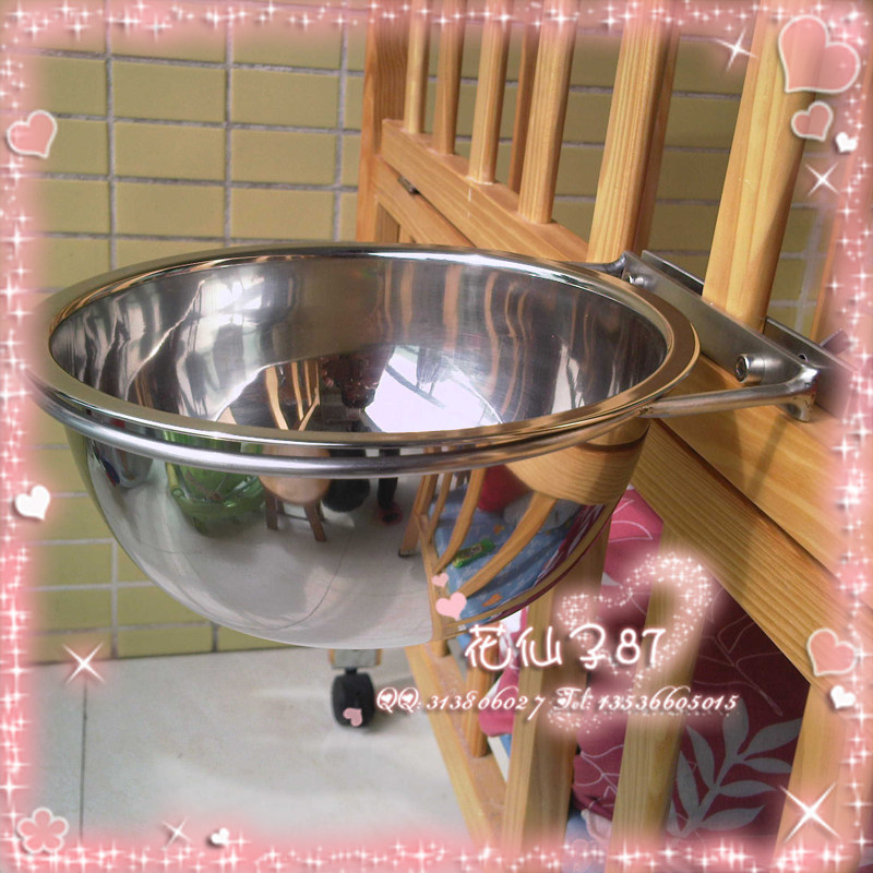 Elvis Presley Stainless Steel Hanging Bowl Hanging Single Bowl (Use with Fence or Cage) Dog Basin Water Bowl