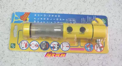 Punch three-drill vehicle safety hammer Emergency lighting Multi-function warning light Four-in-one escape hammer life-saving hammer